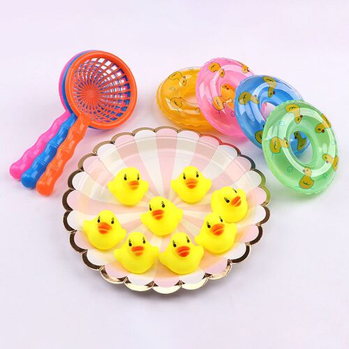 5Pcs/set kids Floating Bath Toys Mini Swimming Rings Rubber