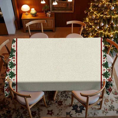 Christmas Cross-stitch Tablecloth Restaurant Kitchen Tablecl