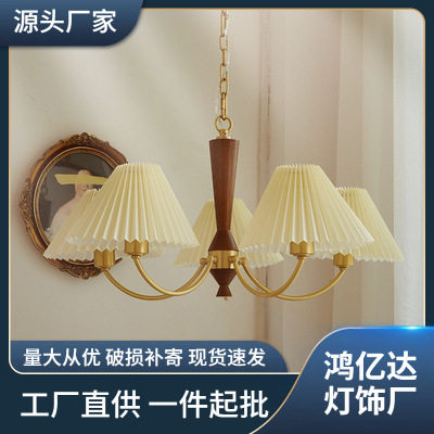 日式复古北欧轻奢客厅吊灯胡