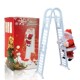 Climbing Ladder Singing Electric Bells Claus Jingle Santa