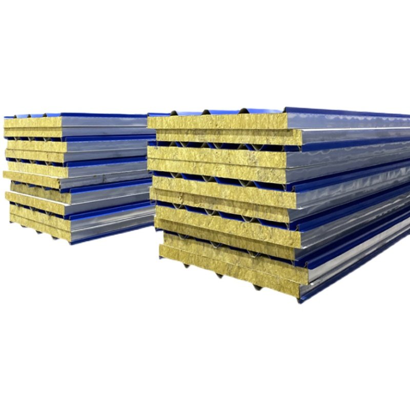 机制彩钢板铁皮复合岩棉泡沫夹芯板建筑防火阻瓦楞板隔热顶面板材,基础建材,墙体外保温体系,淘宝优惠券,粉丝福利购,淘宝优惠卷