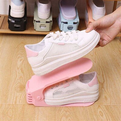 2019Adjuable Double Deck Shoe Rack Holder Space Saving for C