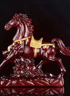 招财装饰品摆件马酒客厅柜电视柜酒柜摆设书架办公室桌家居工艺品