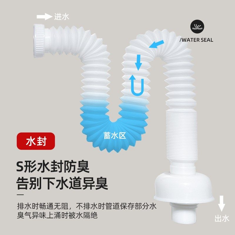 洗脸盆洗手盆下水管下水器浴室柜排水管洗脸洗手盆三通,家装主材,下水器,淘宝优惠券,粉丝福利购,淘宝优惠卷