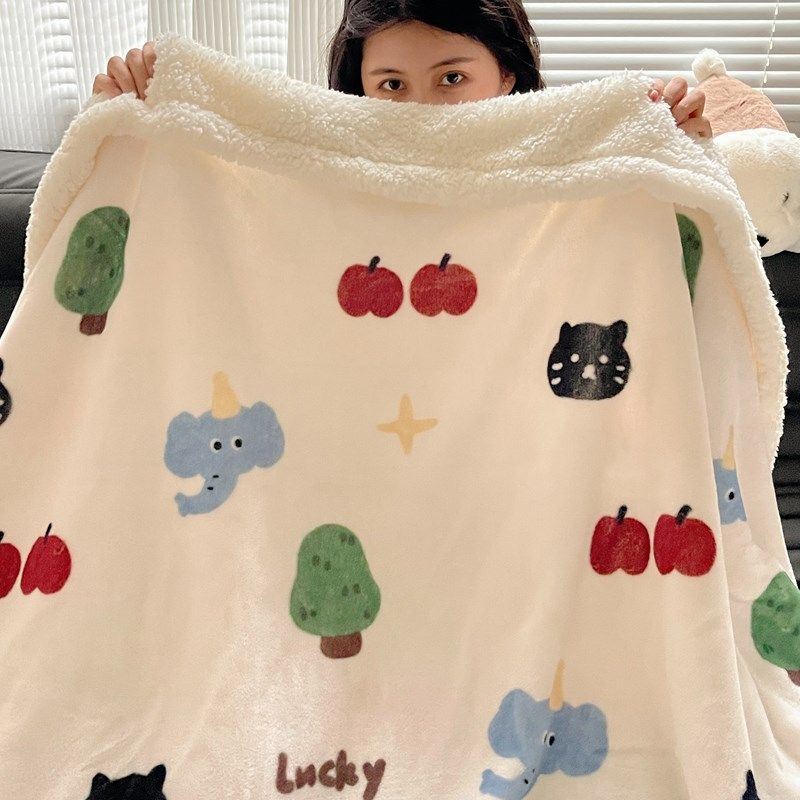 加厚羊羔绒多功能毛毯办公室午睡小毯子法兰绒沙发盖毯秋冬,床上用品,休闲毯/毛毯/绒毯,淘宝优惠券,粉丝福利购,淘宝优惠卷