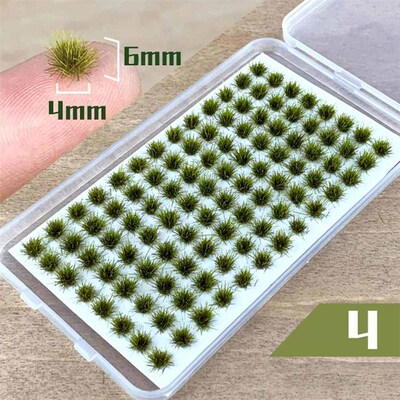 Self-Adhesive Static Grass Tufts Miniature Scenery Wildflowe