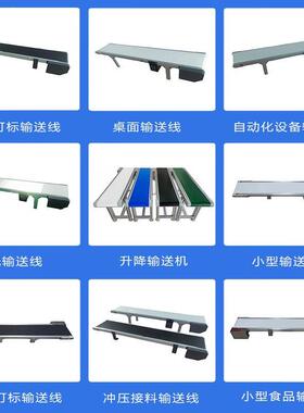 微机小型传送带流桌面输送带皮带线水线激YVG光打标食传送品现货