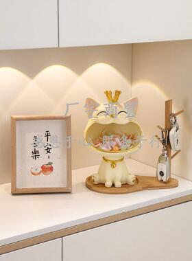 猫钥匙收纳关摆件户门入口鞋柜新房家居饰装玄品乔迁新CYWOKRZM居