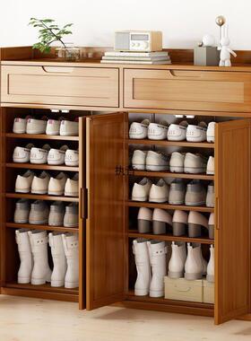 防尘多层容子大量鞋柜实木RTA收阳台储物柜纳柜现简易鞋架门口家