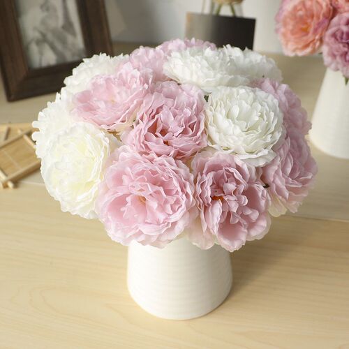 High quality artificial flower peony 5 silk home decoration