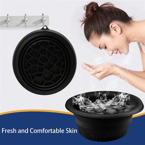 ice cube face Large Bowl for Foldable Facial Face Ice Bath