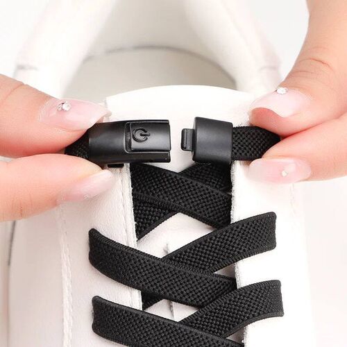 Colorful Pre Lock No Tie Shoelace Elatic Shoelace for Sneake
