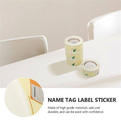 4 Pcs Copper Adhesive Name Stickers Practical Blank Label