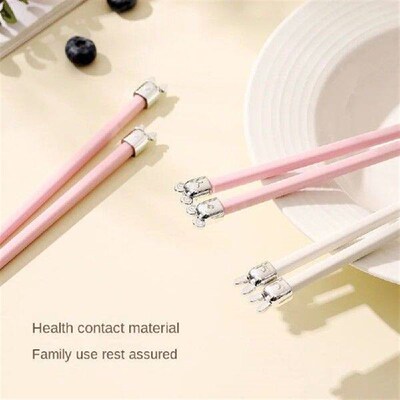 New Antibacterial Alloy Chopsticks Mildew-proof Cartoon