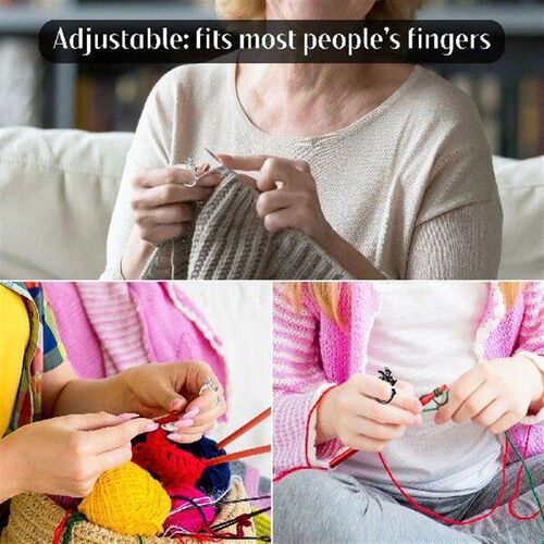 14Pcs Adjustable Dragon Shape Crochet Tension Ring Kit