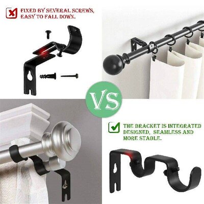 Double Curtain Hook Brackets for Curtains Home Accessories