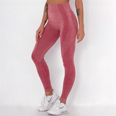 Women Seamless Leggings High Waist Tummy Control Push Up