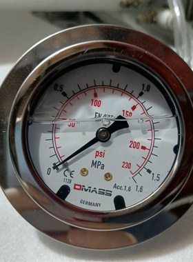 压力表德国DMSS德玛仕MBB0U-01-1-Z-Z-Z 0-1.MP EN837-1