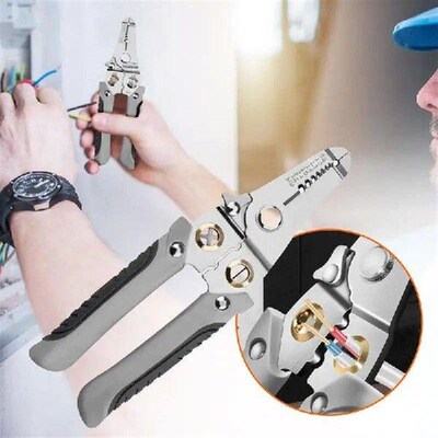 Wire Cutter Crimper Multi-Purpose Wire Stripping Tool Wire