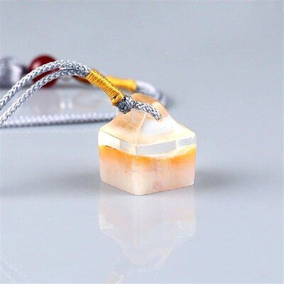 Square Natural Stone Resin Mini Customize Name Stamp
