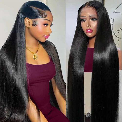 30 Inch 200 Density Bone Straight 13x4 Lace Front Human Hair