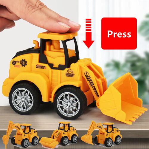 1PC Pull Back Car Toys Retro Classic Vehicle Engineering Mod