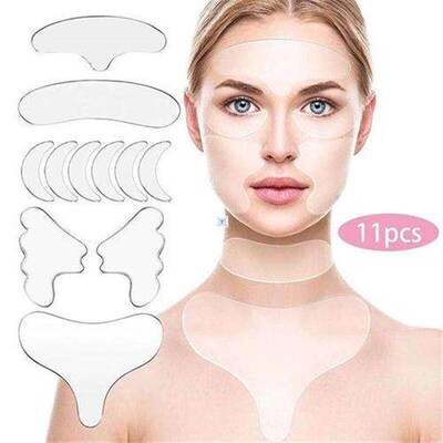 Reusable Silicone Wrinkle Removal Sticker Face Forehead Neck