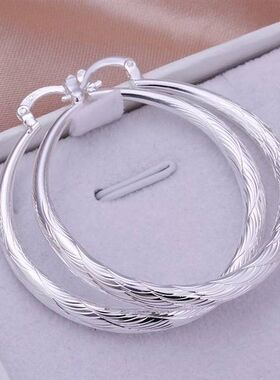 Silver color  top quality fashion design round women lady we
