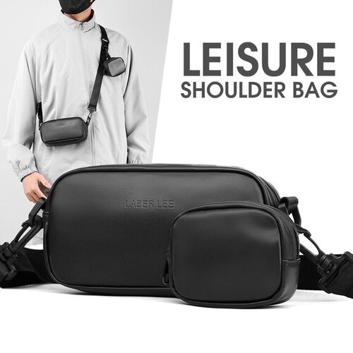 Mens Crossbody Bag One-shoulder Mini Small Hanging Bag Outd