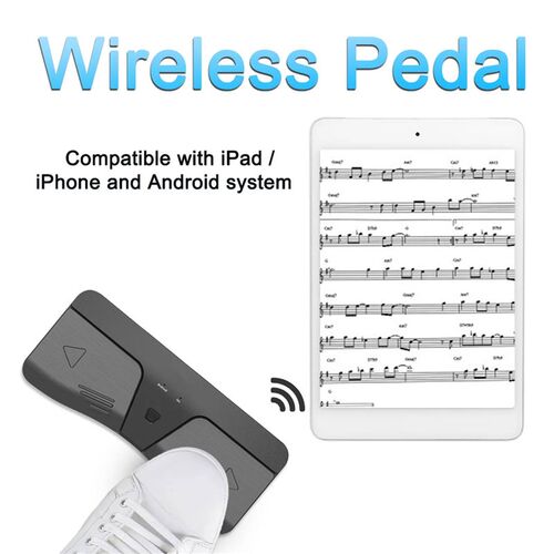Wireless Electronic Foot Page Turner Portable Pedal Score Tu