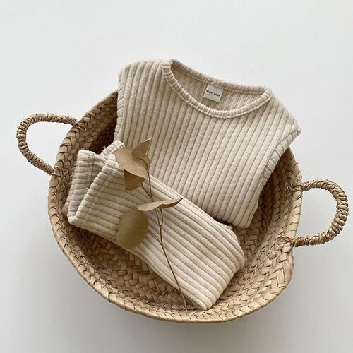Autumn Winter Toddler Baby Clothes Sets Girls Boys Knit Swea