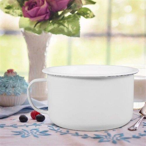 Enamel Instant Noodle Bowl Soup Mug Food Casserole Serving