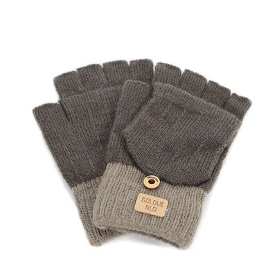 Fashion women fingerless winter gloves with fingTer protect