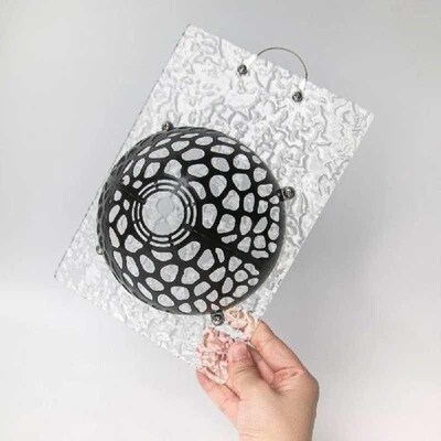 Hollowed Plants Soil Protector Cover Plastic Transparent