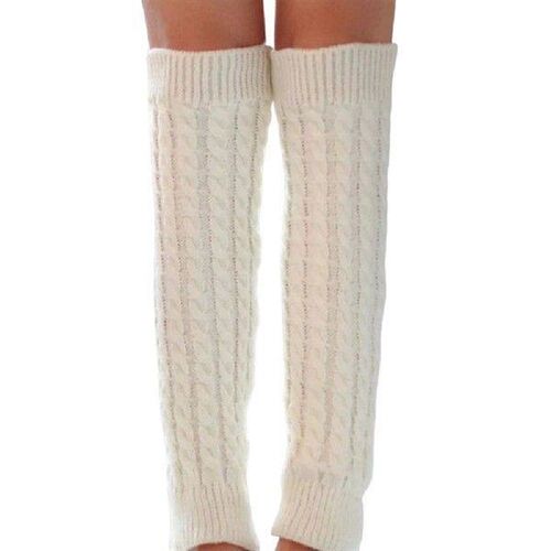 Adult Fashionable Knitted Long Socks Winter Warm Soft