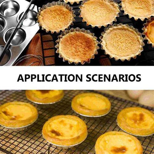 6 Pcs Metal Cake Pan Cheese Mini Toaster Oven Cupcake