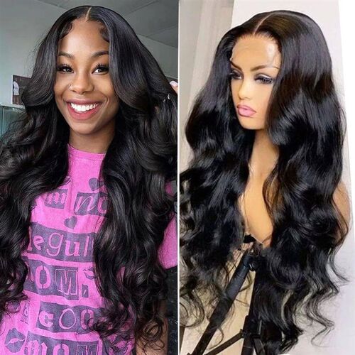 13x4 Lace Frontal Human Hair Wig Body Wave Glueless Wig Huma