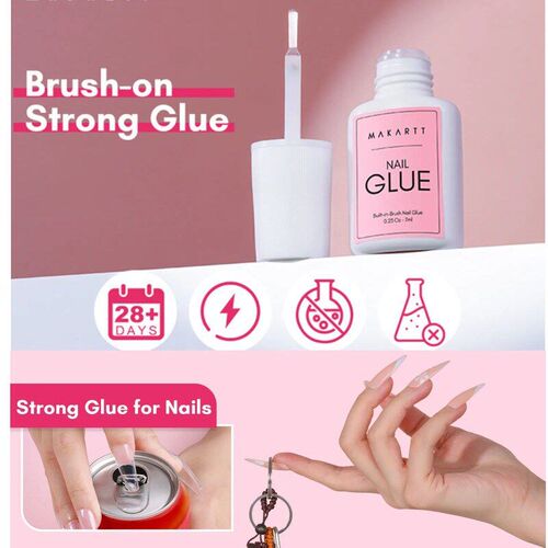 Makartt Nail Gel Glue for Press On Nails Soft Acrylic Gel Na