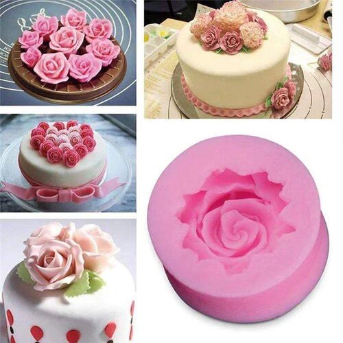 3D Rose Chocolate Mold Fondant Cake Decorating Tools Silicon