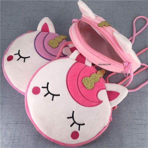 3Colors , Middle Size Horse Plush Satchel -  Ladys Messenge