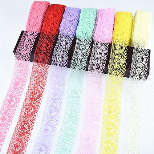 10yards 15Colors Lace Ribbon Tape 40MM diy african lace fabr