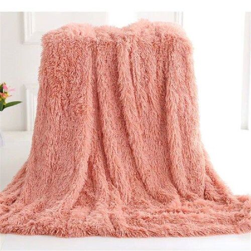 Double Layer Plush Warm Winter Throw Blanket Home Bedspread