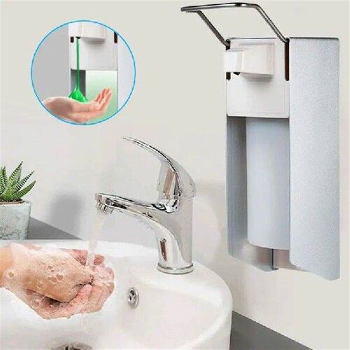Wall Shampoo Dispenser For Bathroom Elbow Press Cleaning