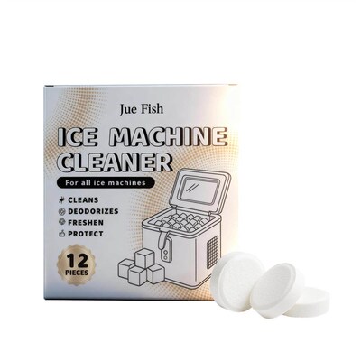 JUE FISH Ice Maker Descaling and Cleaning Tablets - Gentle H