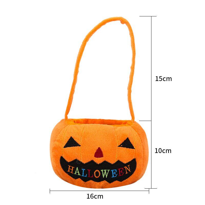 Halloween hand-held pumpkin bag costume prop万圣节手提南瓜袋