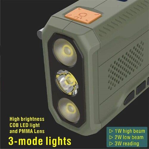 Portable DAB FM Radio Solar Hand Crank Generator Emergency