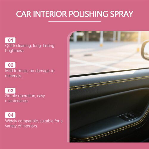 Rayhong Car Interior Polishing and Care Spray for Seats, Ste