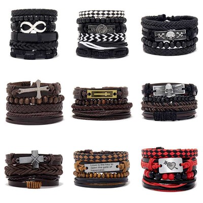 Mens Woven Brlet Combination Set Alloy Accessories DIY Hand