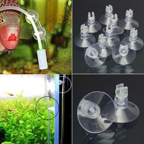 10pcs/Lot Plastic Aquarium Suction Cup Holder Fish Tank Suck