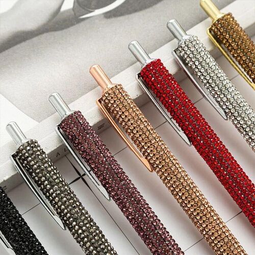 Glitter Sequin Crystal Pen 1.0mm Black Refill Ballpoint Pen